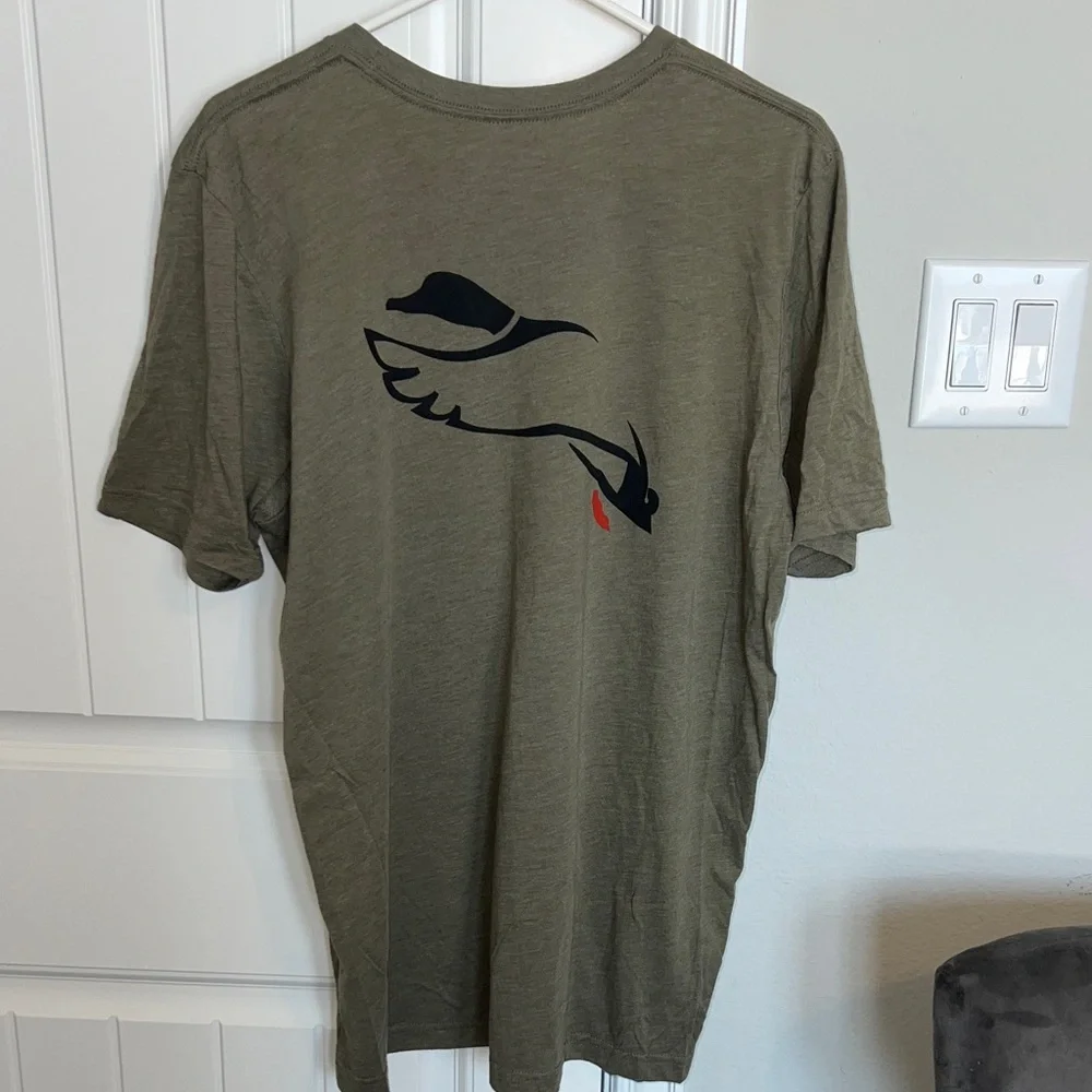Men's Olive Short Sleeve Tee - Picture 2 of 5